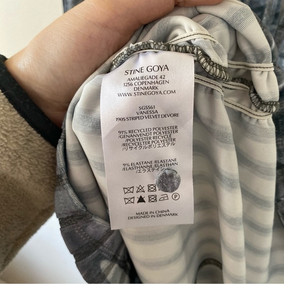 STINE GOYA VANESSA BLOUS METALIZED PEONIES Size XS - Picture 6 of 6